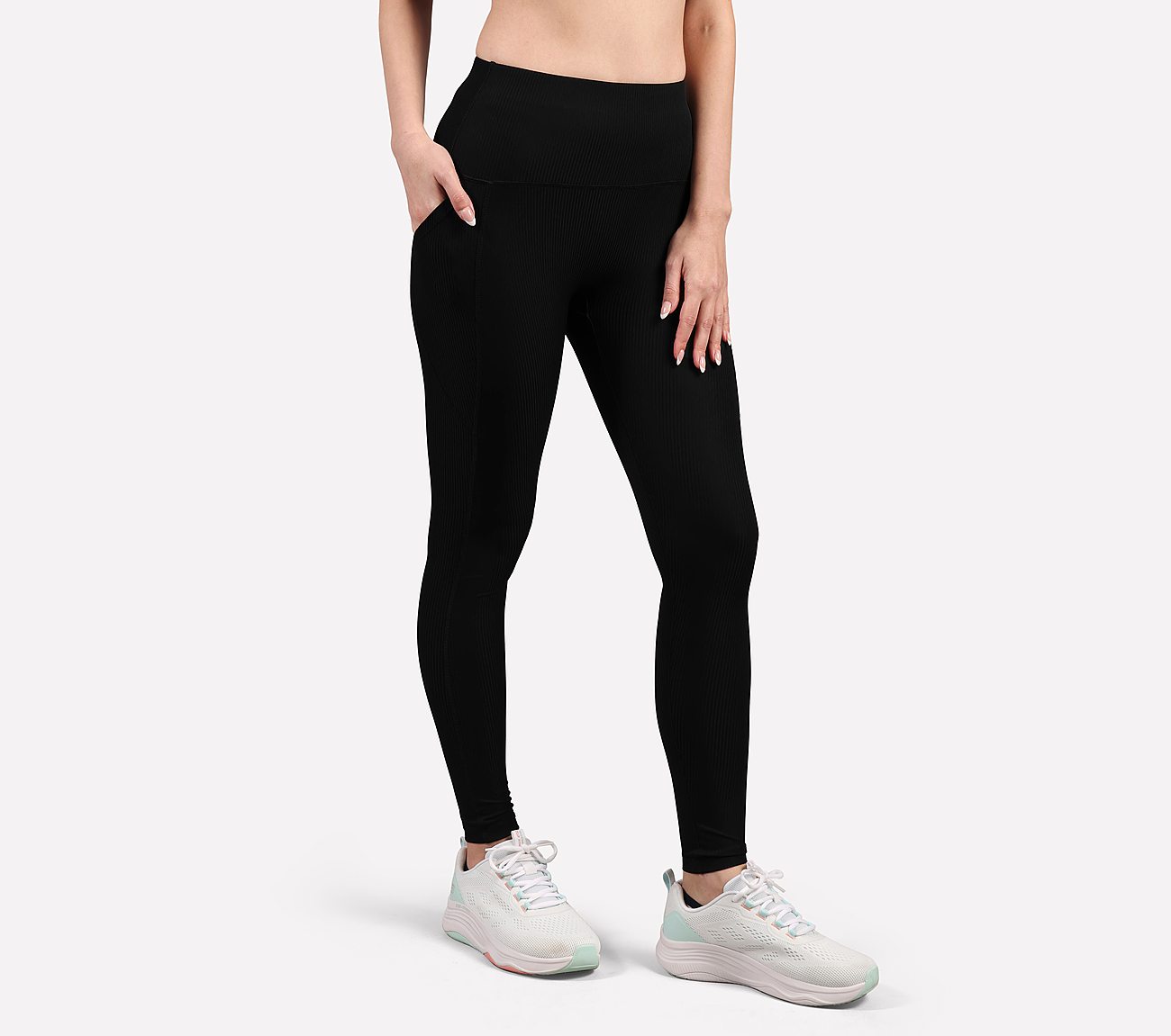 VERTICAL PATTERN PANT, BLACK Apparels Bottom View