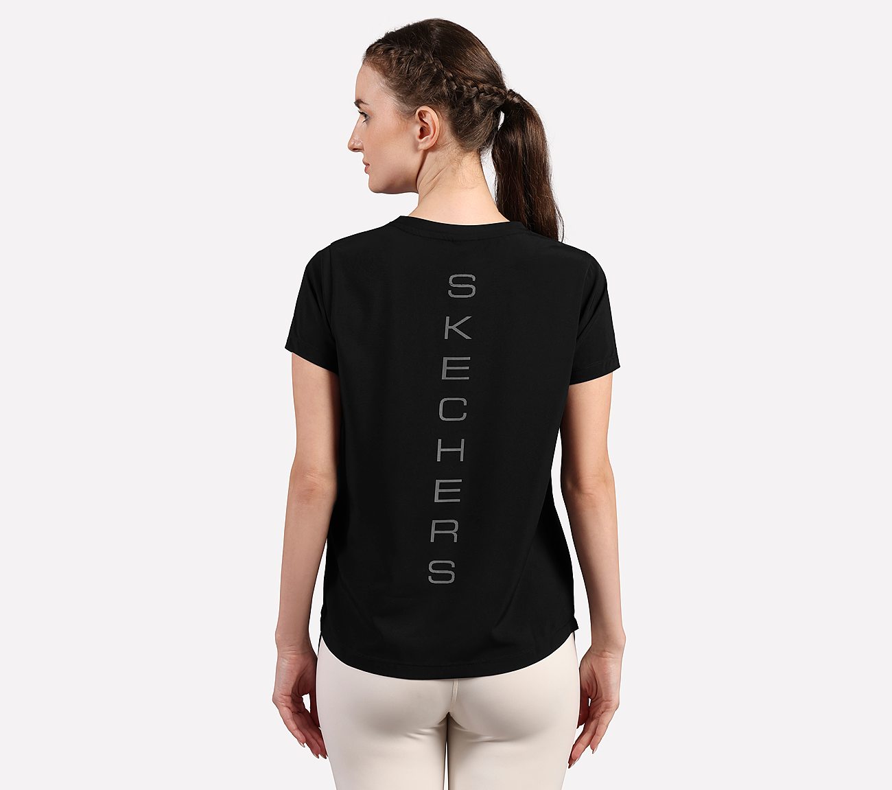PERFORMANCE BOXY FIT T SHIRT, BLACK Apparel Left View