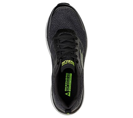 MAX CUSHIONING PREMIER - YOUR, BLACK/LIME Footwear Top View