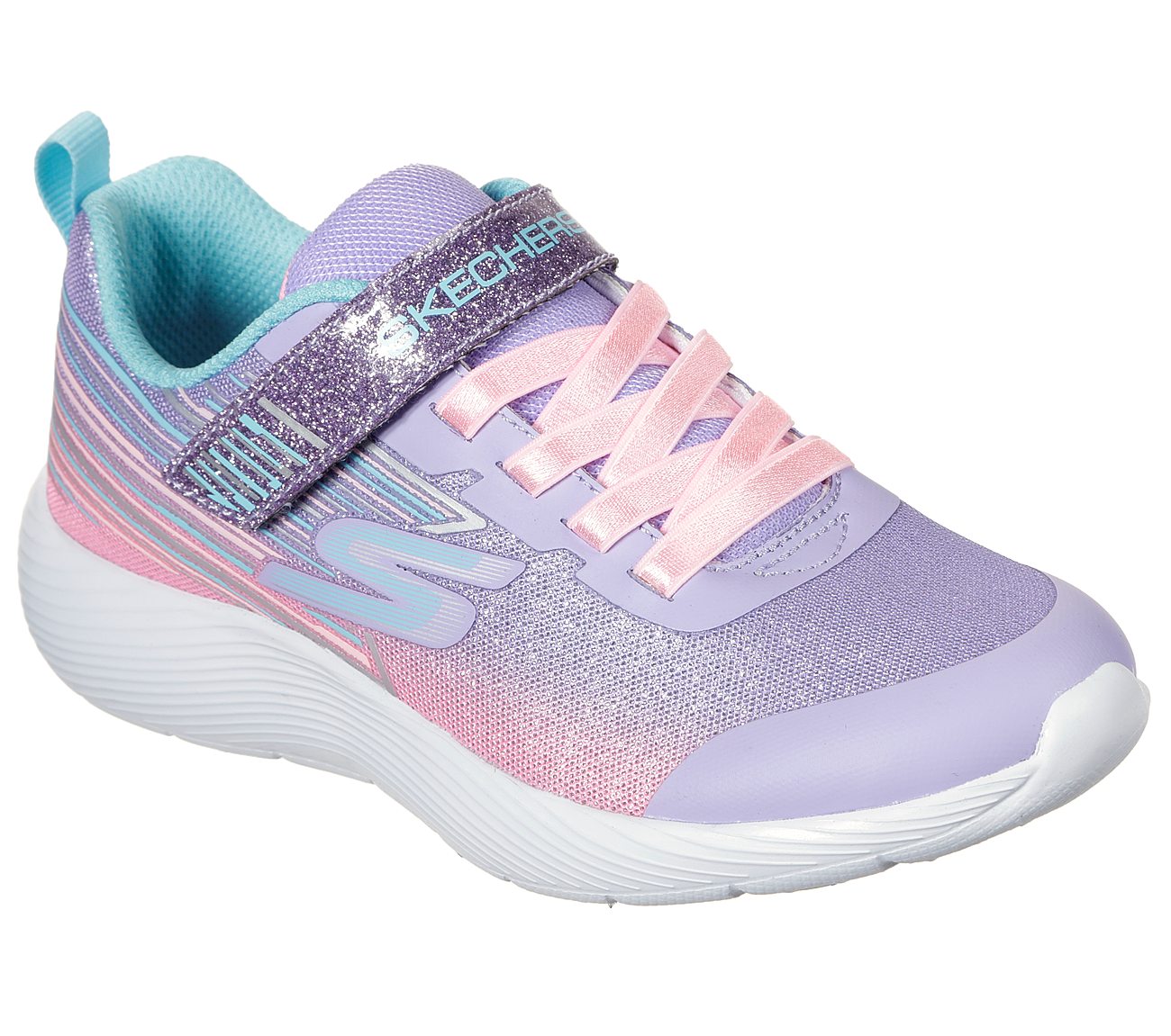 DYNA-LITE - SHIMMER STREAKS, LAVENDER/MULTI Footwear Lateral View