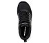 MICROSPEC - QUICK SPRINT, BLACK/SILVER Footwear Top View