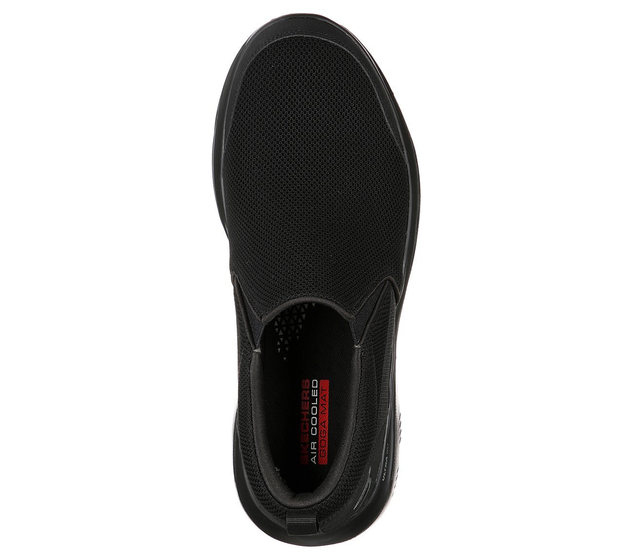 GO WALK EVOLUTION ULTRA-SPLIN, BBLACK Footwear Top View