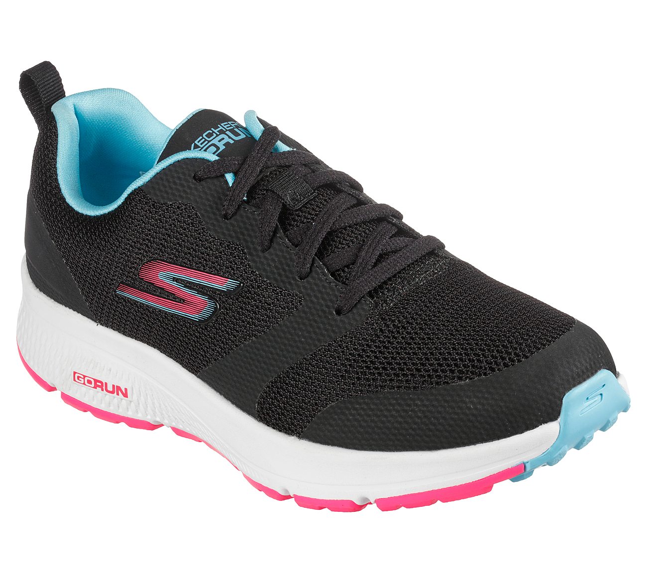 GO RUN CONSISTENT - FEARSOME, BLACK/MULTI Footwear Right View