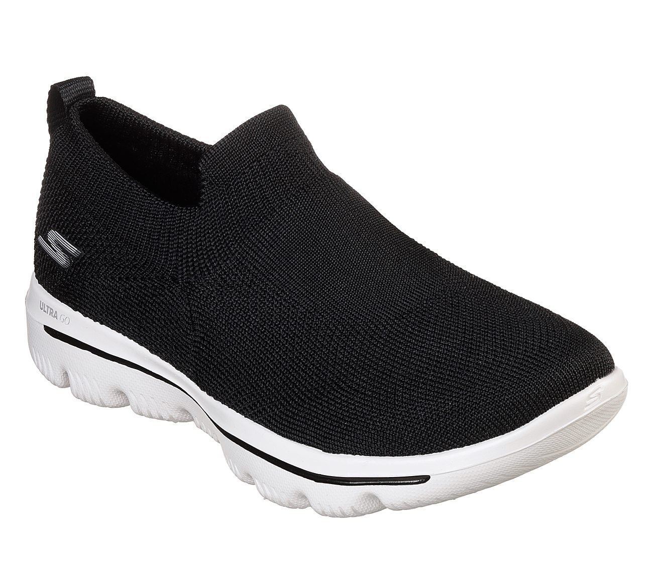 Skechers Black Go Walk Evolution Ultra Womens Slip On Shoes - Style ID ...