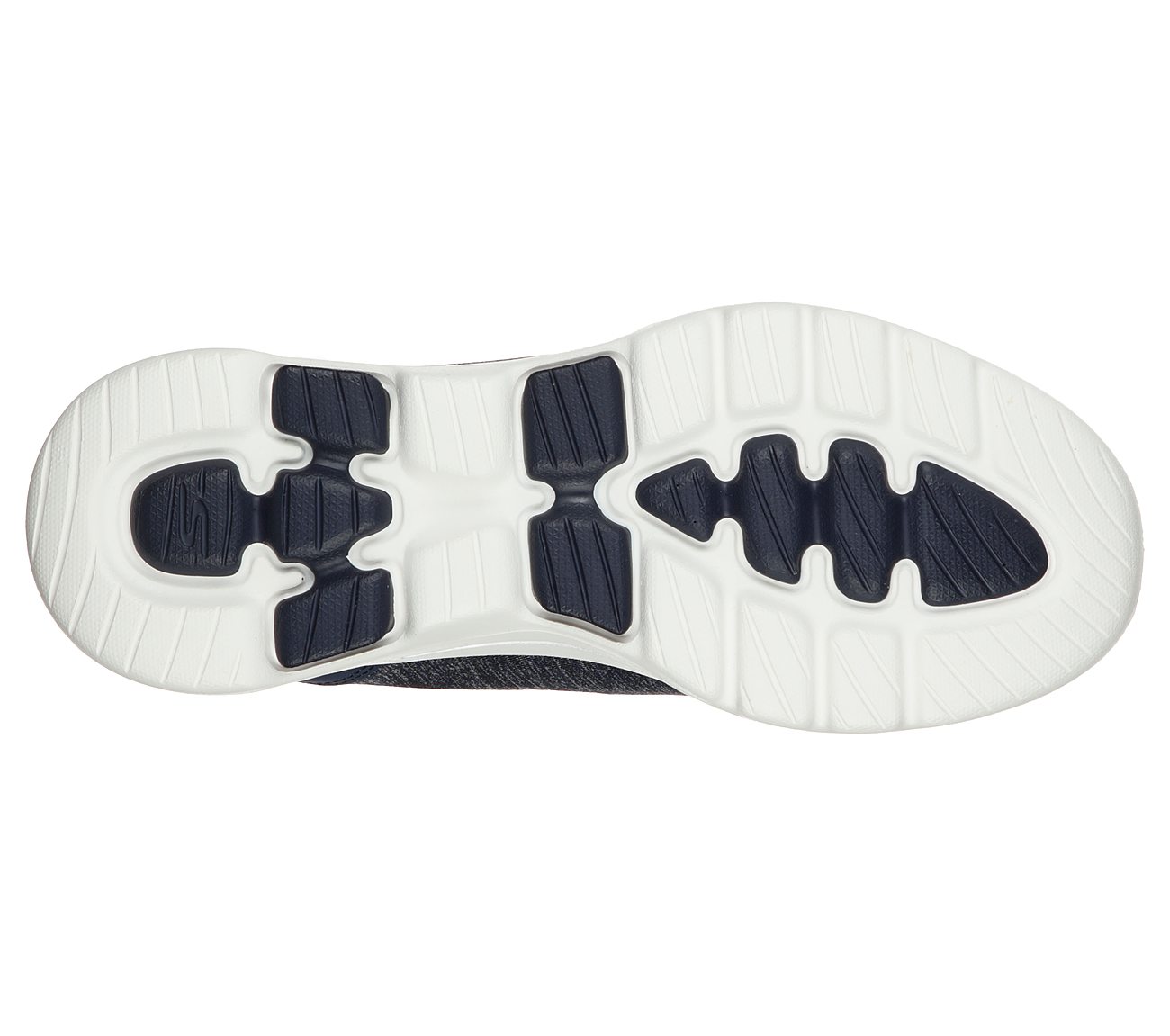 GO WALK 5-HONOR, NAVY/WHITE Footwear Bottom View