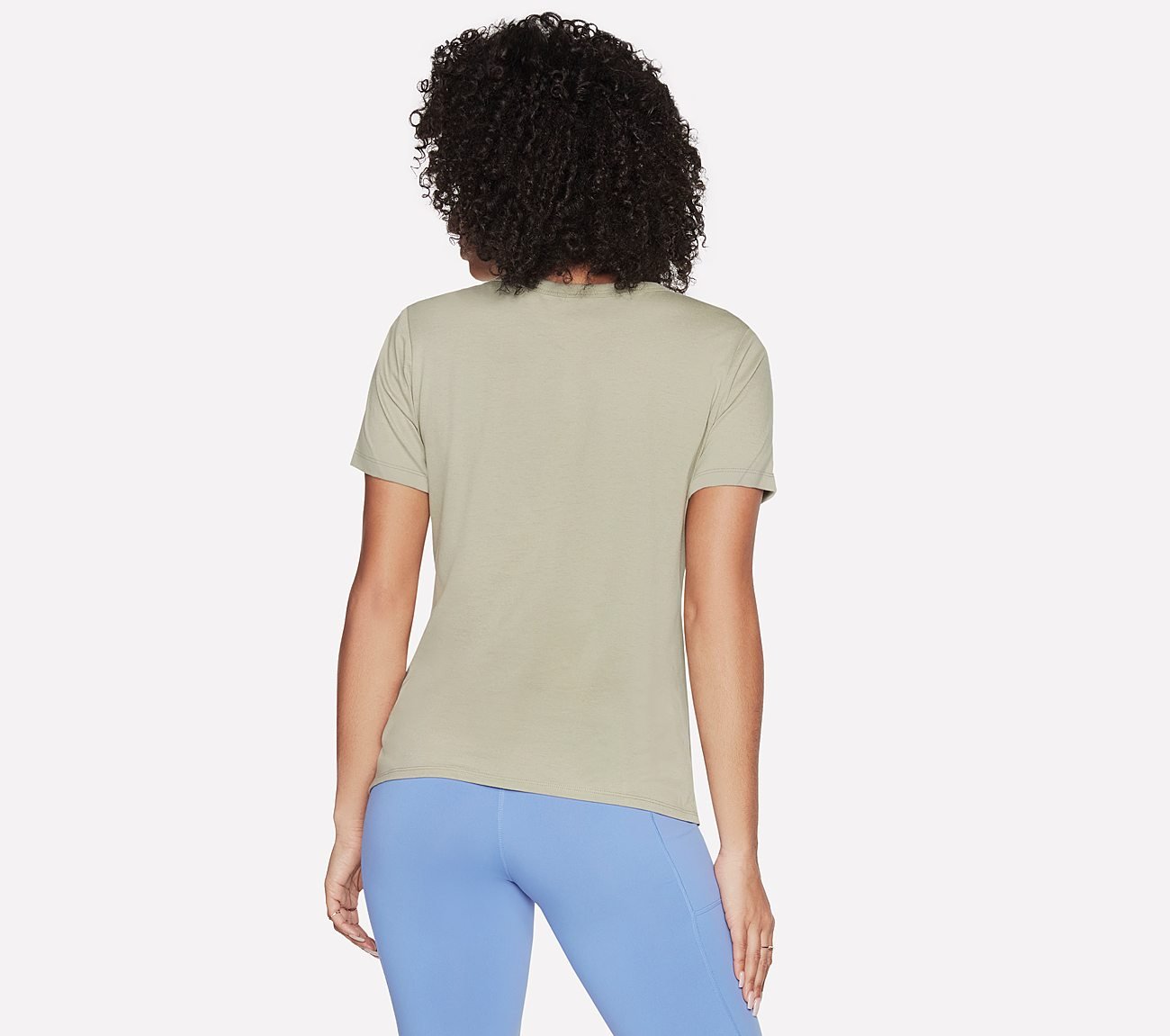 MOUNTAINSCAPE T-SHIRT, GREEN/WHITE Apparels Top View