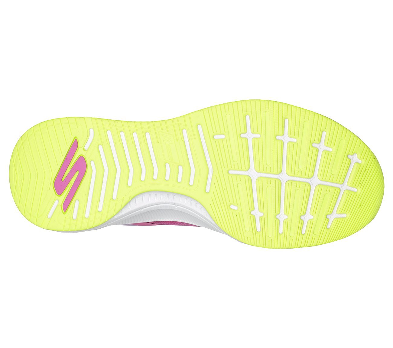 GO RUN PULSE - OPERATE, HOT PINK Footwear Bottom View