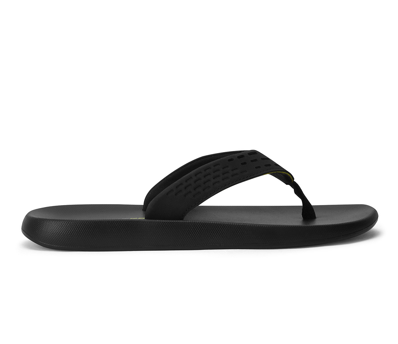 EAFORD-Thong Sandal, BBLACK Footwear Lateral View