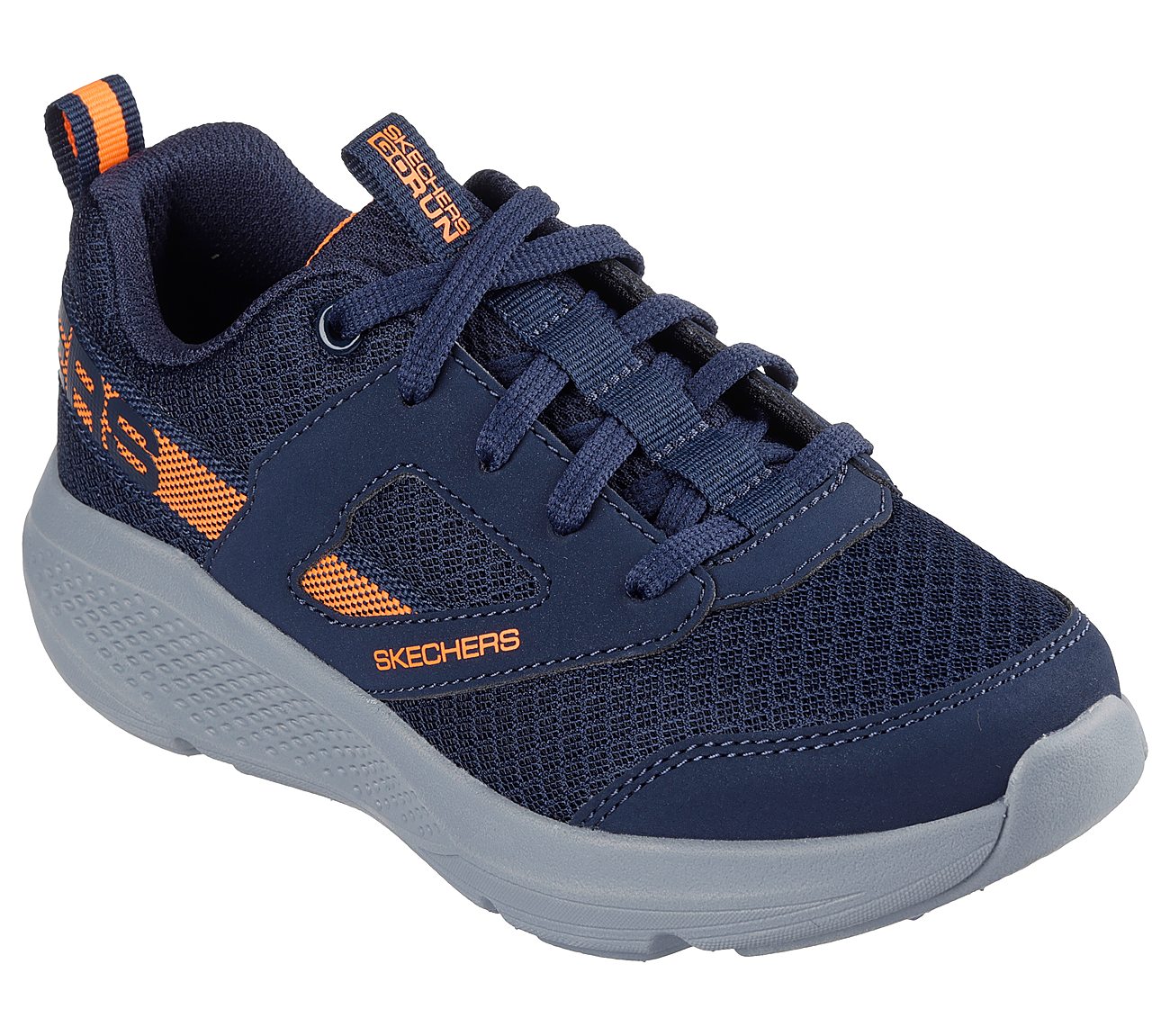 GO RUN ELEVATE, NAVY/ORANGE Footwear Right View
