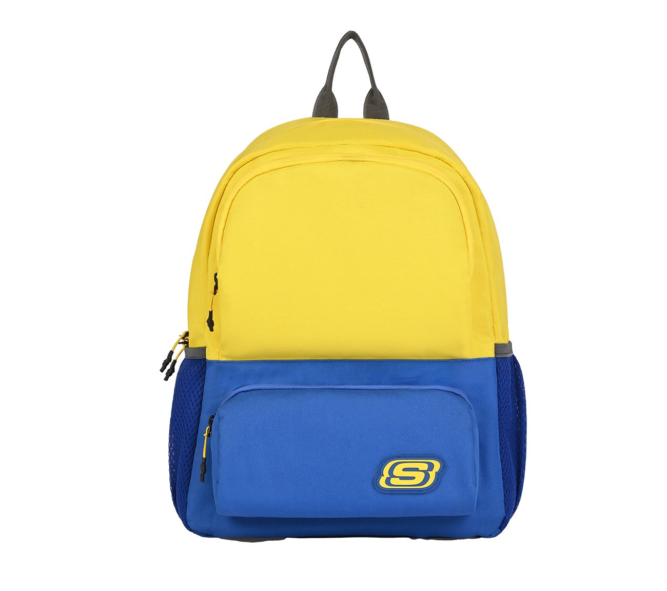 MINI BACKPACK WITH SINGLE COMPARTMENT, BLUE/YELLOW