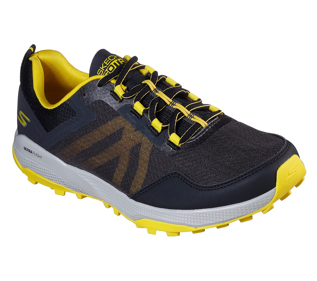 PURE TRAIL, BLACK/YELLOW Footwear Right View