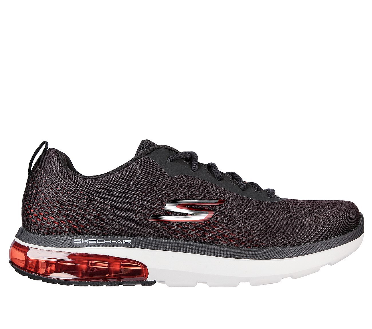 GO WALK AIR 2.0 - ENTERPRISE, BLACK/RED Footwear Lateral View