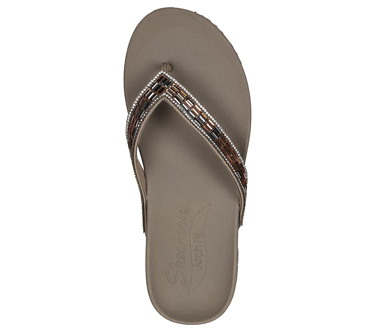 ARCH FIT MEDITATION, TAUPE/MULTI Footwear Top View