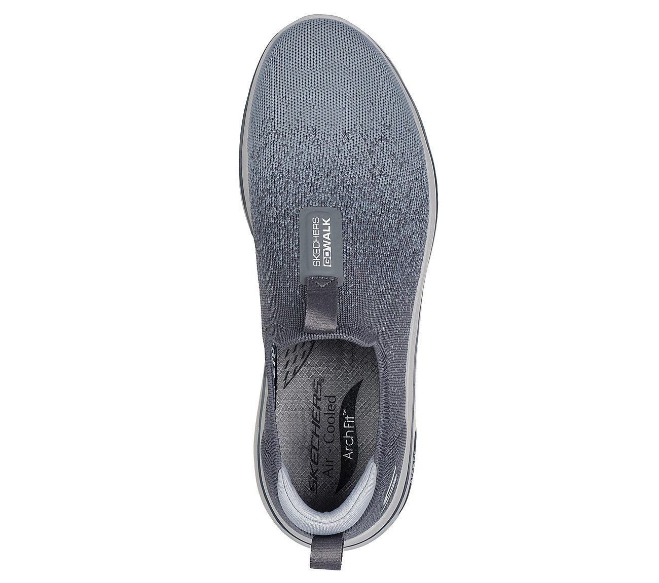 GO WALK ARCH FIT 2.0 - LINEAR, CCHARCOAL Footwear Top View