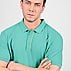 OASIS TIPPING POLO, AQUA/LIME Apparels Right View