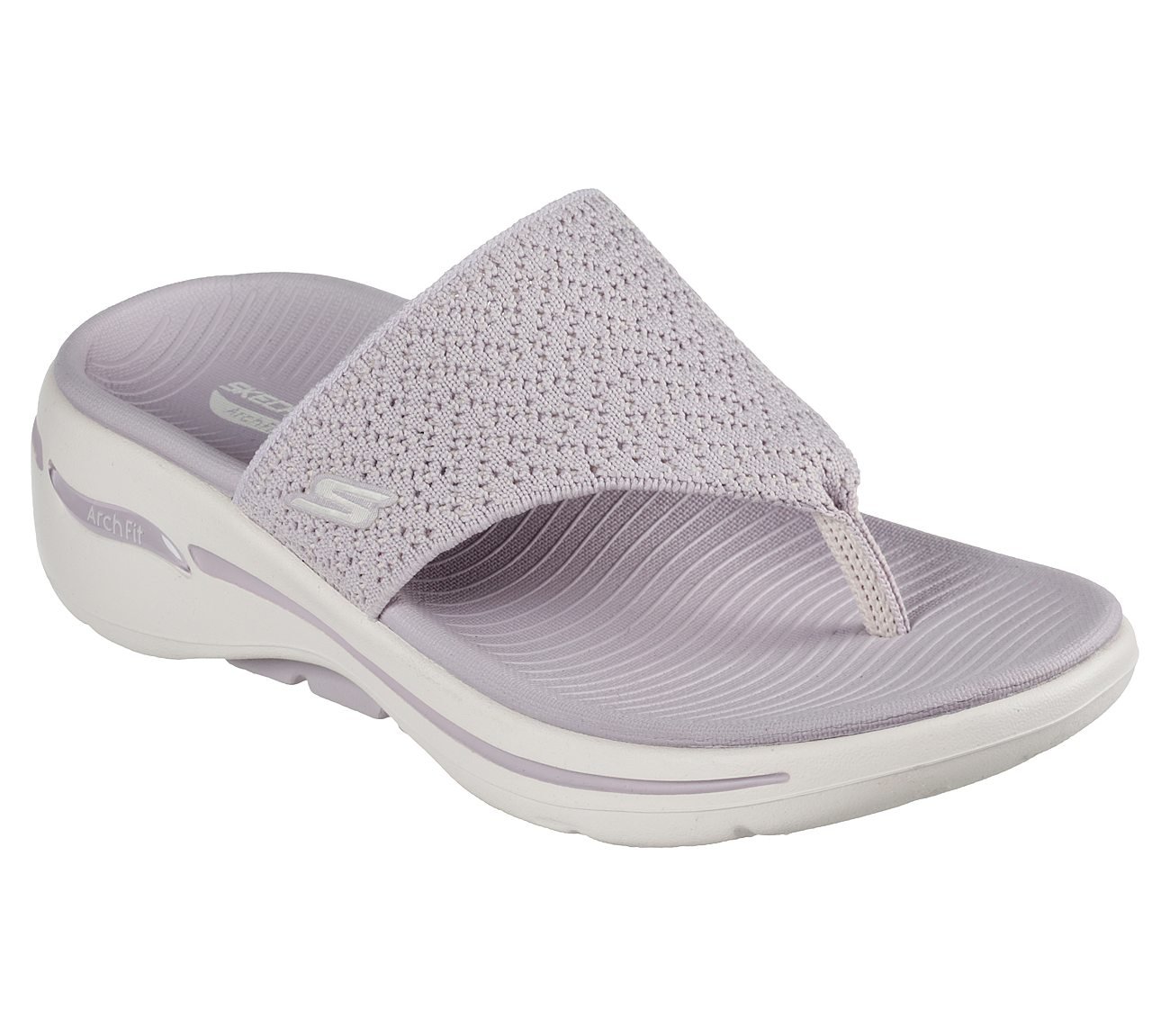 GO WALK ARCH FIT SANDAL - WEE, LILAC Footwear Lateral View