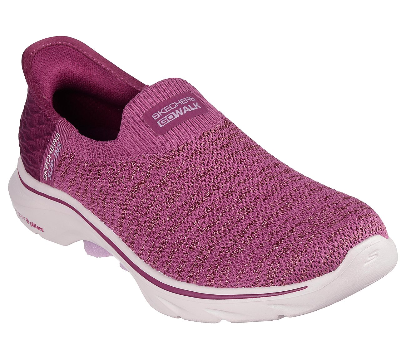 GO WALK 7 - SPRINGTIME, PLUM Footwear Right View