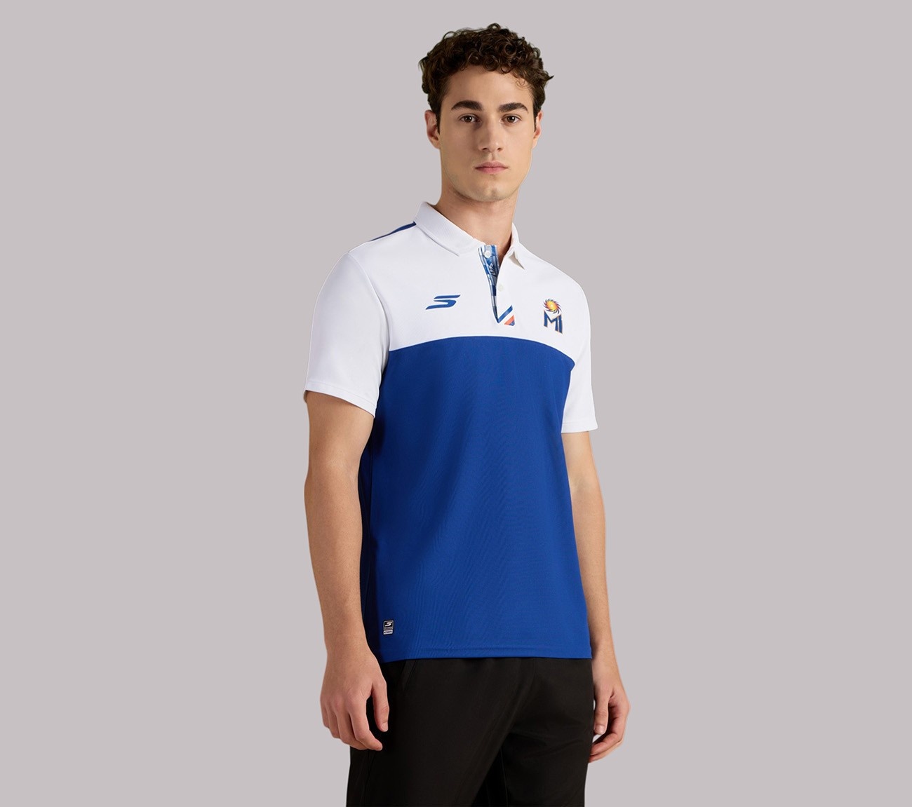 MUMBAI INDIANS TRAVEL POLO, BLUE/WHITE
