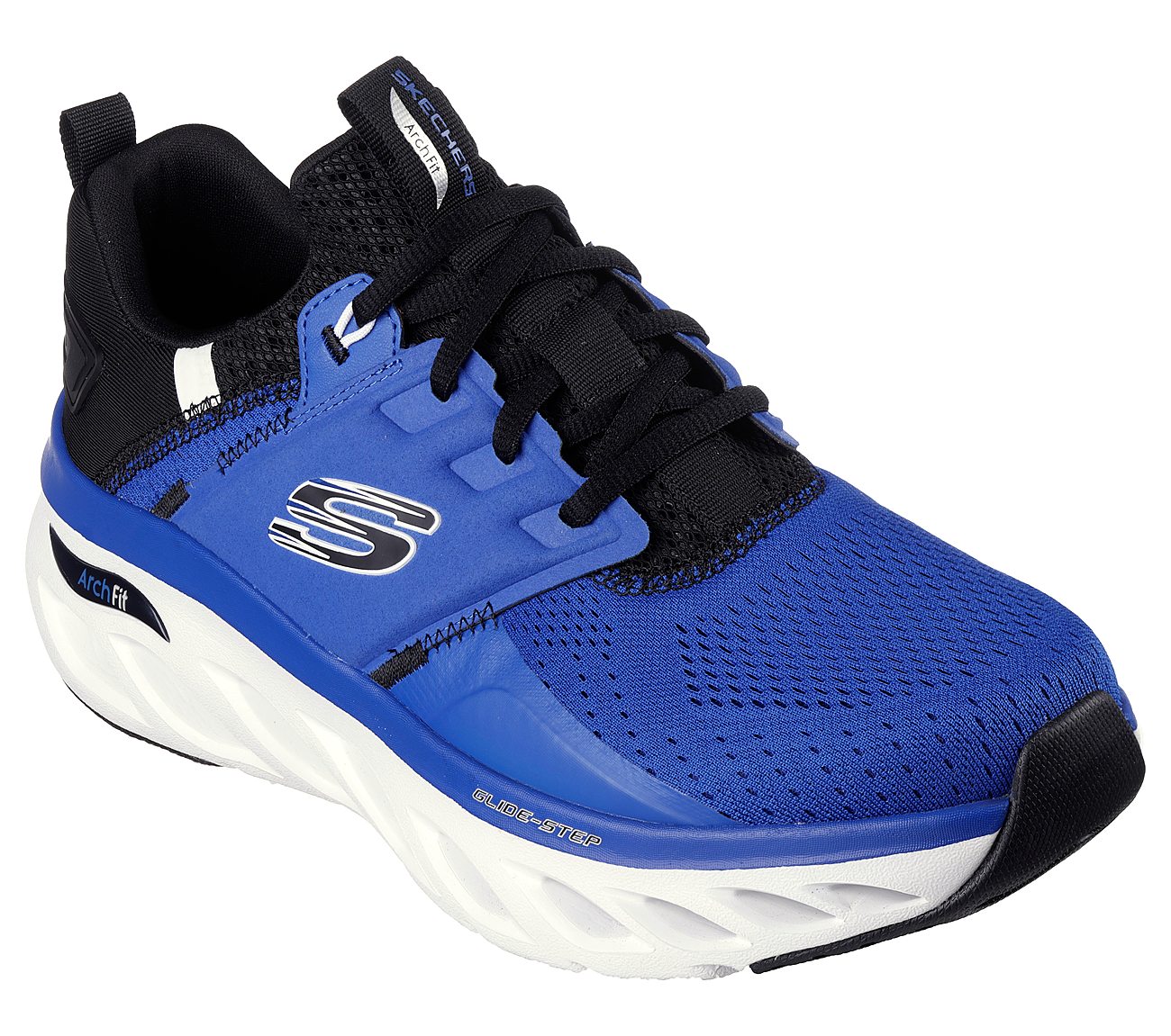ARCH FIT GLIDE-STEP, BLUE/BLACK Footwear Right View