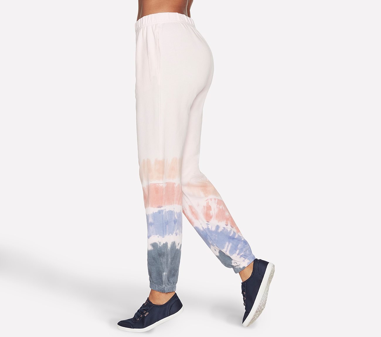 BOBS CRESCENT TIE DYE JOGGER, PINK Apparels Bottom View