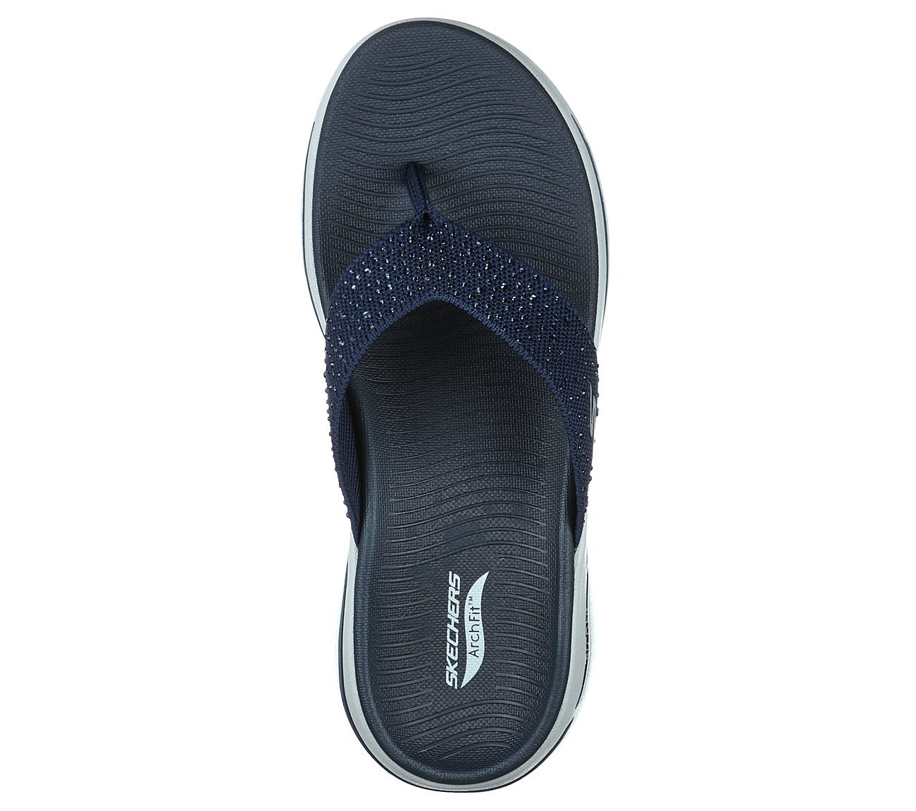 GO WALK ARCH FIT SANDAL - DAZ, NNNAVY Footwear Top View