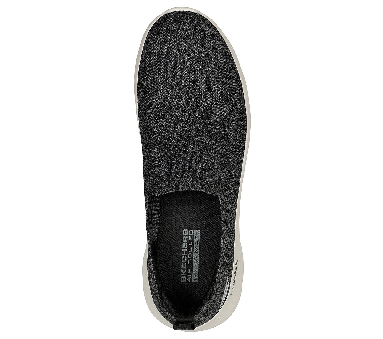 GO WALK FLEX, BBBBLACK Footwear Top View