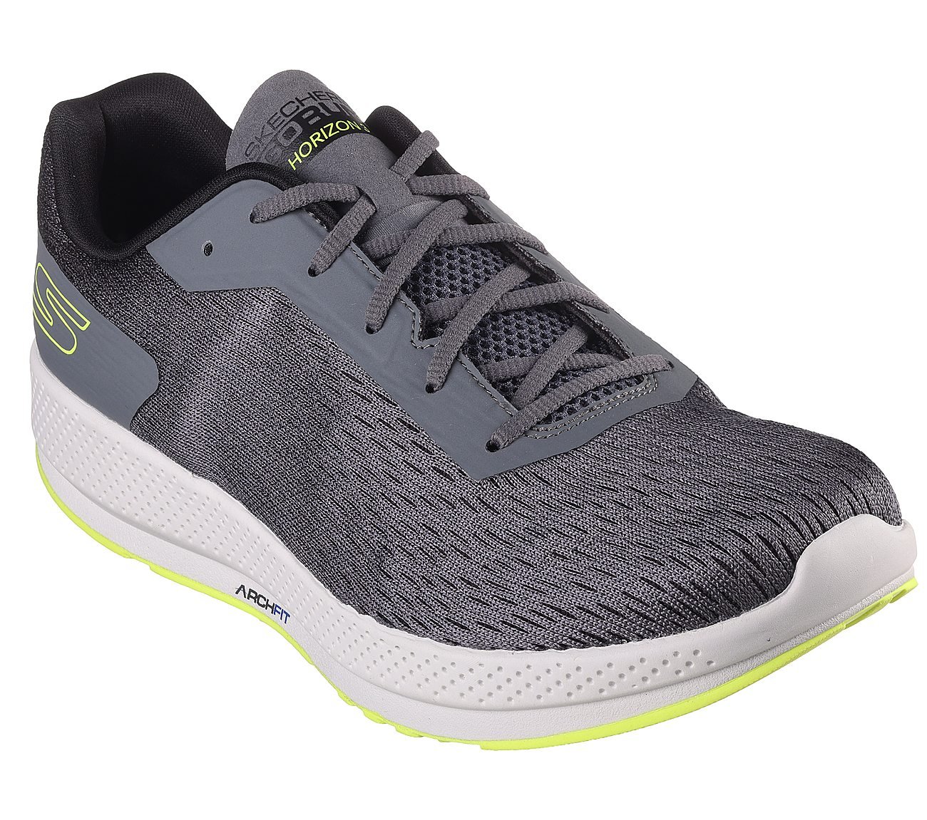 GO RUN HORIZON 3, GREY/LIME Footwear Right View