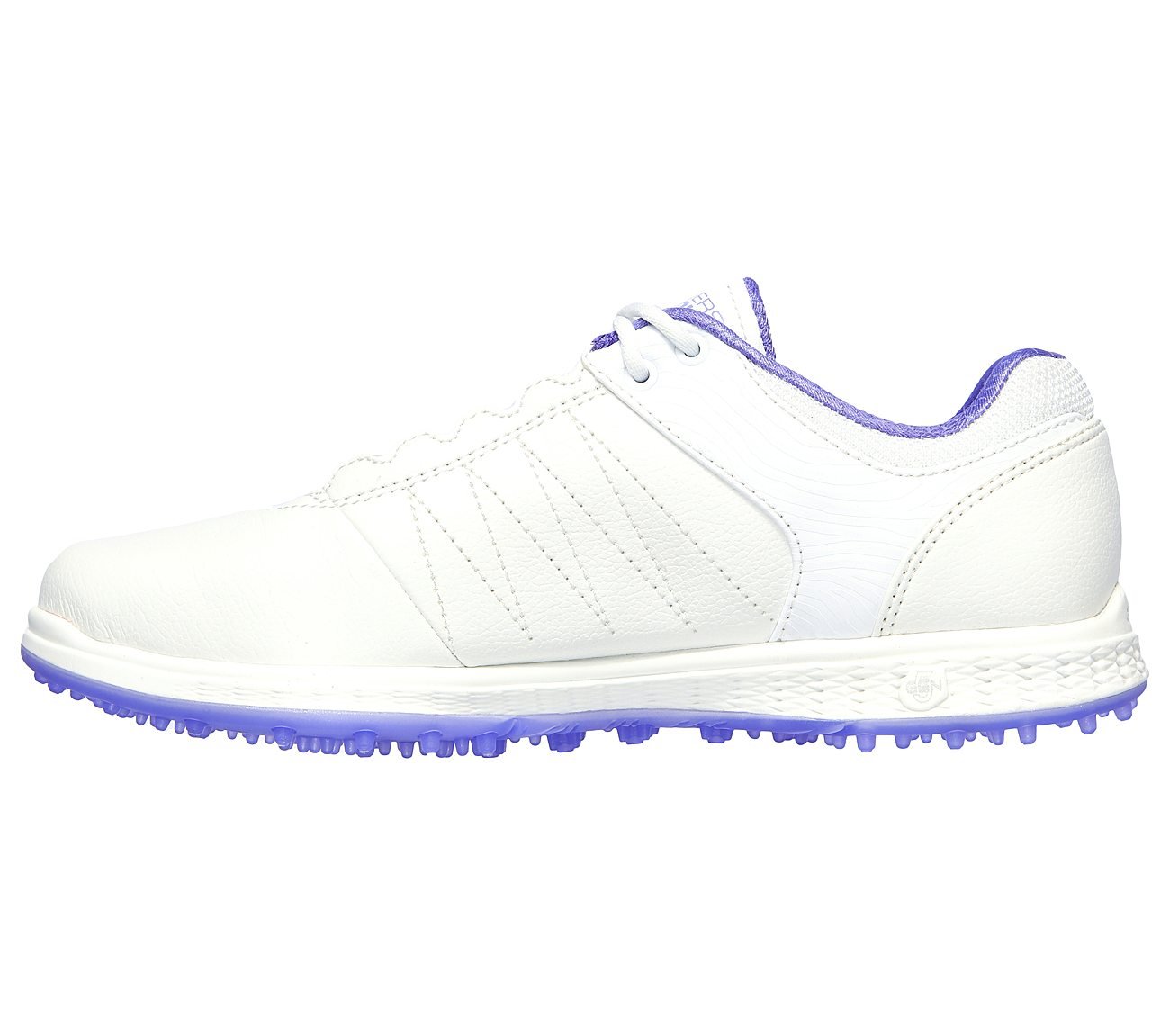 GO GOLF PIVOT, WHITE/PURPLE Footwear Left View