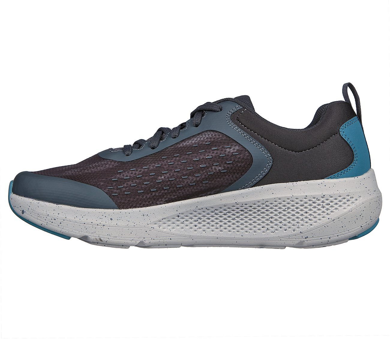 GO RUN ELEVATE, GREY/ORANGE Footwear Left View