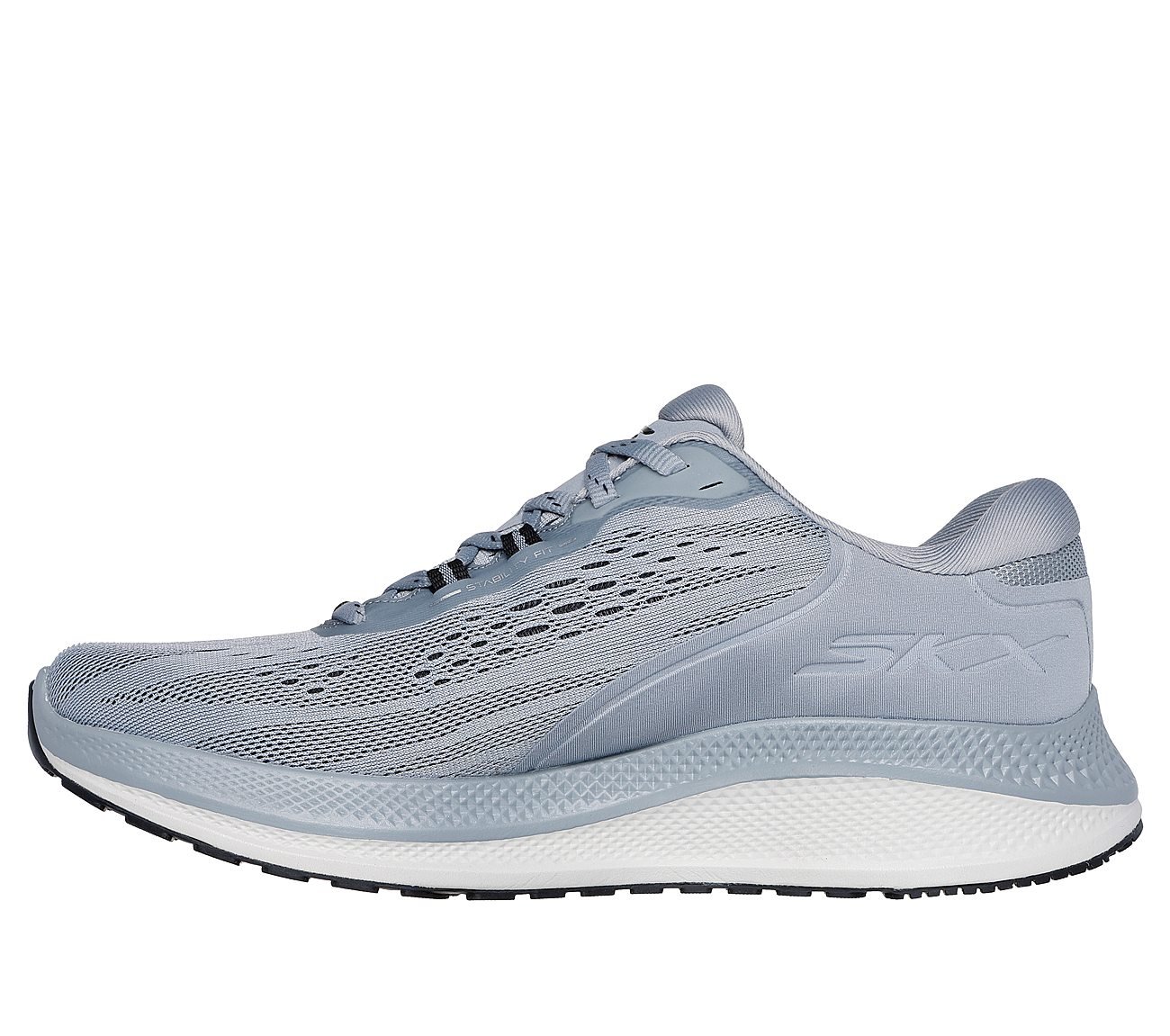 GO RUN PERSISTENCE 2, GGREY/BLACK Footwear Left View