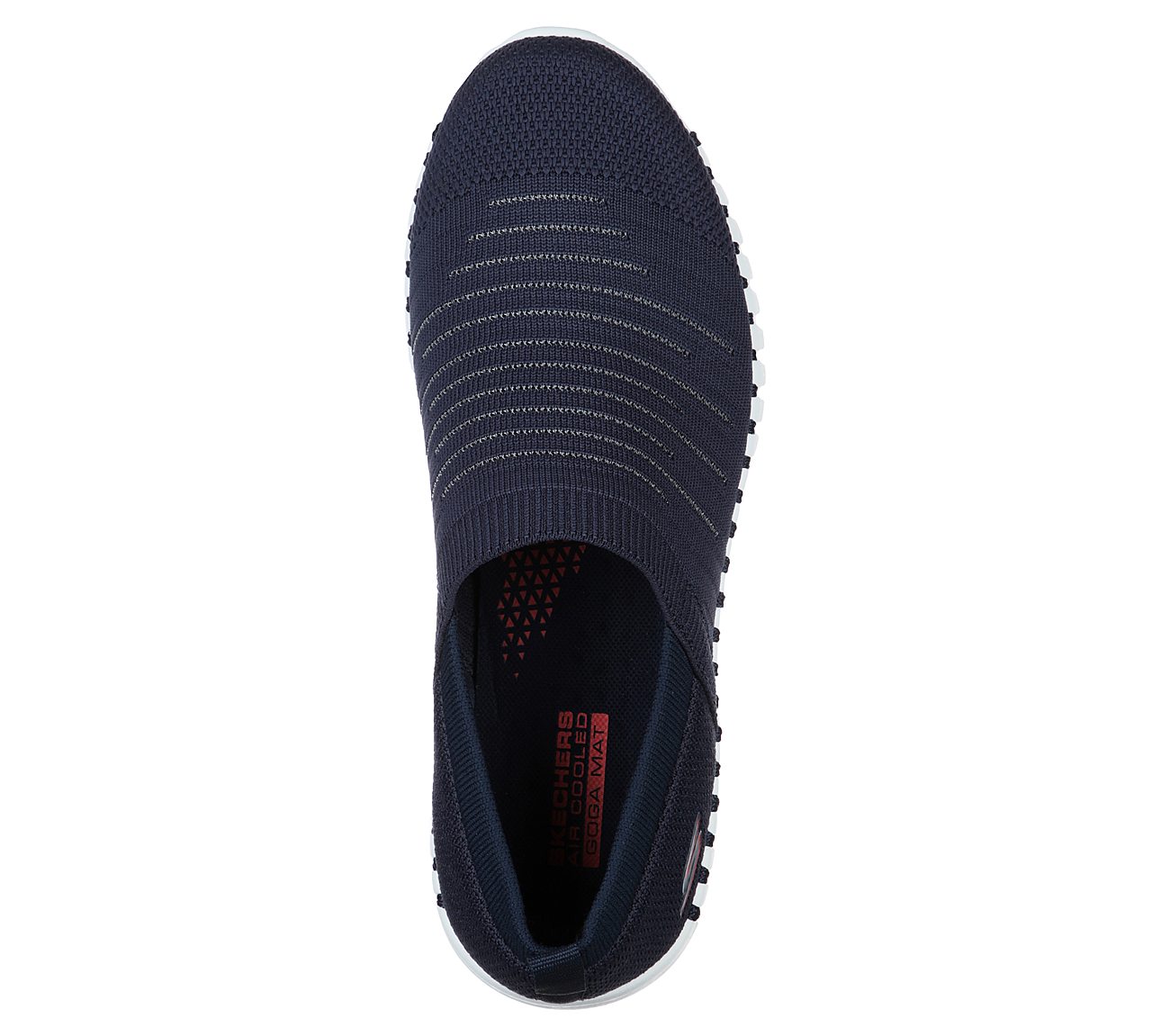 GO WALK SMART - WISE, NAVY/WHITE Footwear Top View
