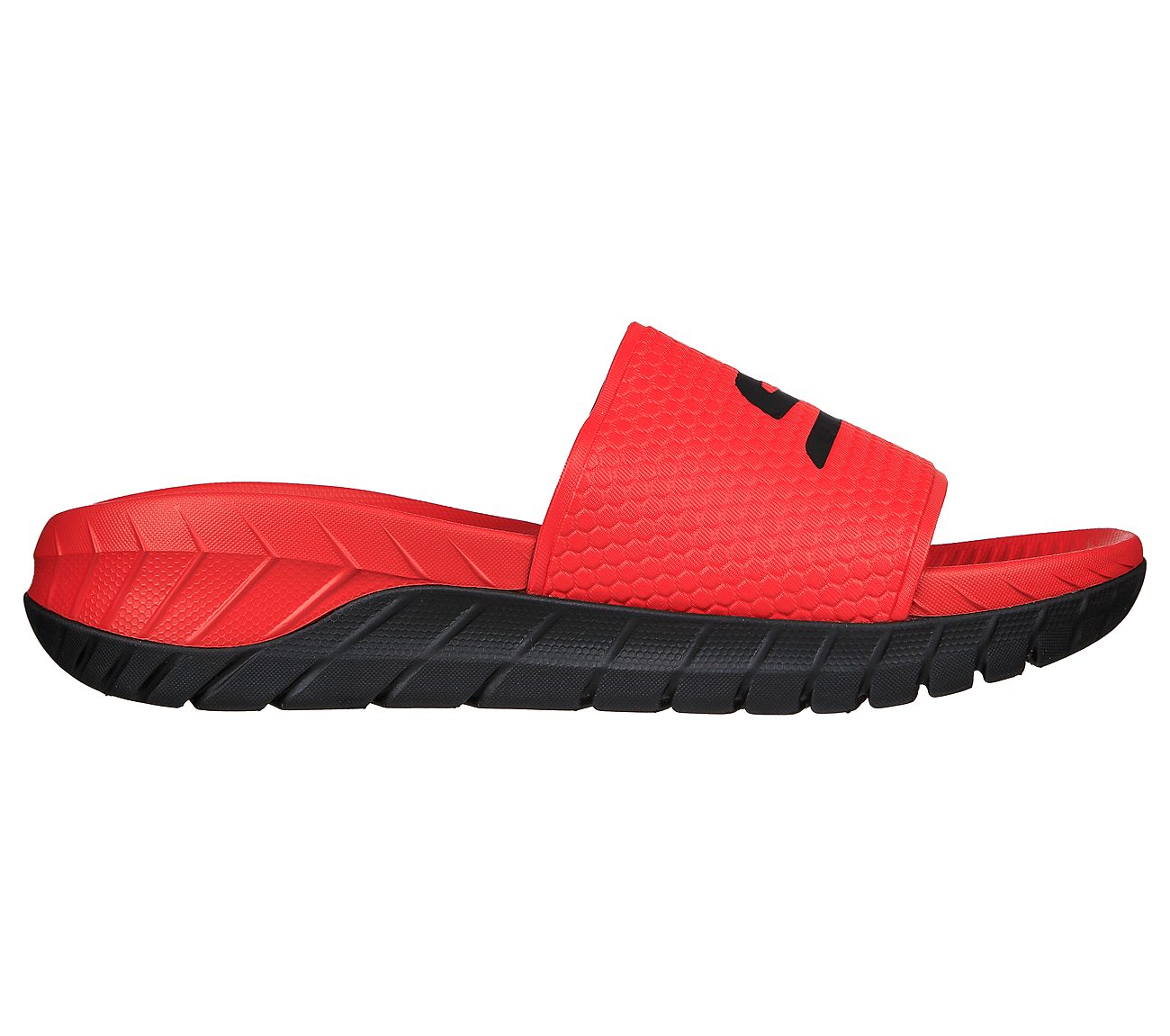 Skechers Red/Black Go Recover Sandal Mens Walking Sandal - Style ID: 229019  | India
