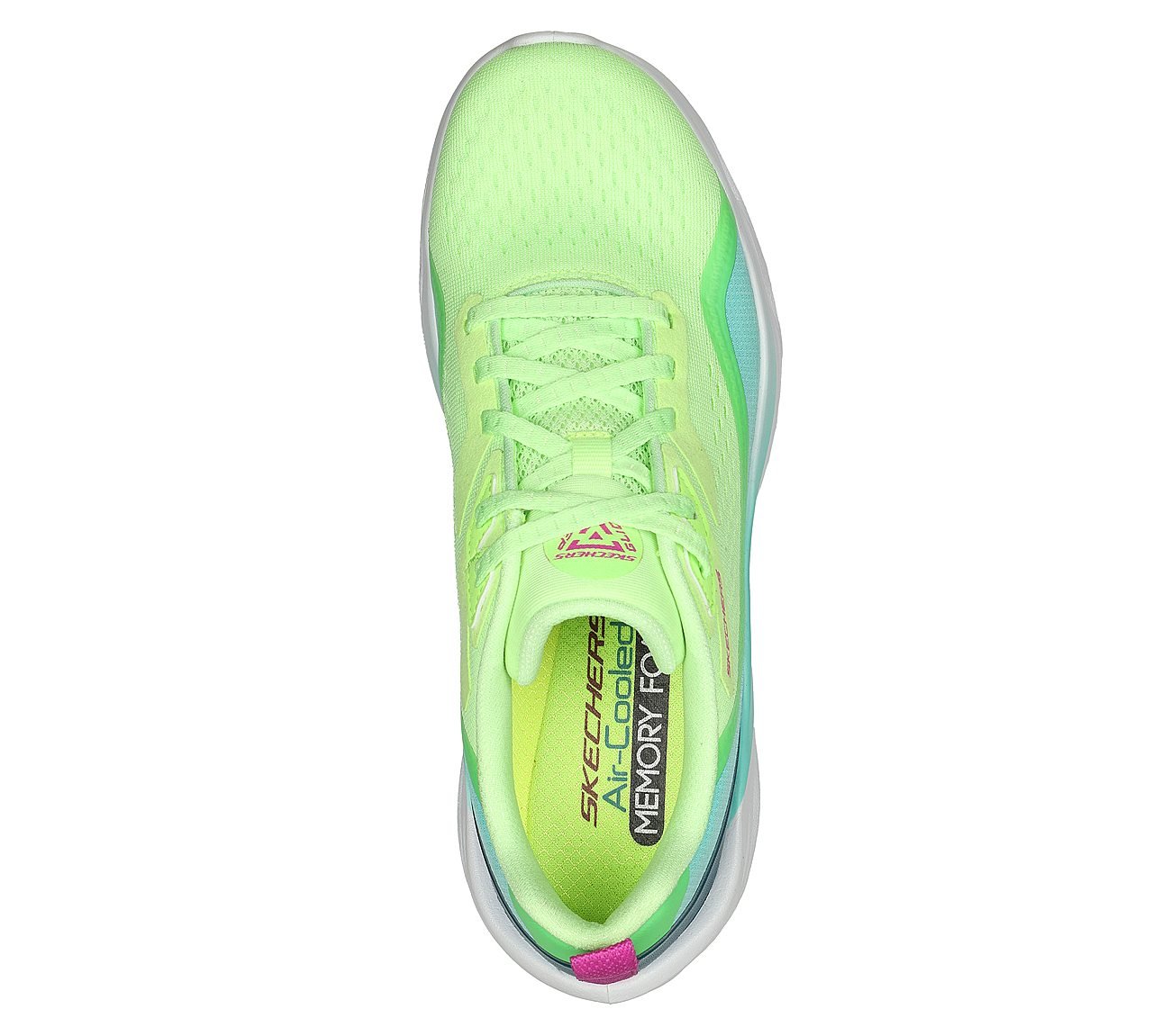 GLIDE-STEP SWIFT, NEON LIME/MULTI Footwear Top View