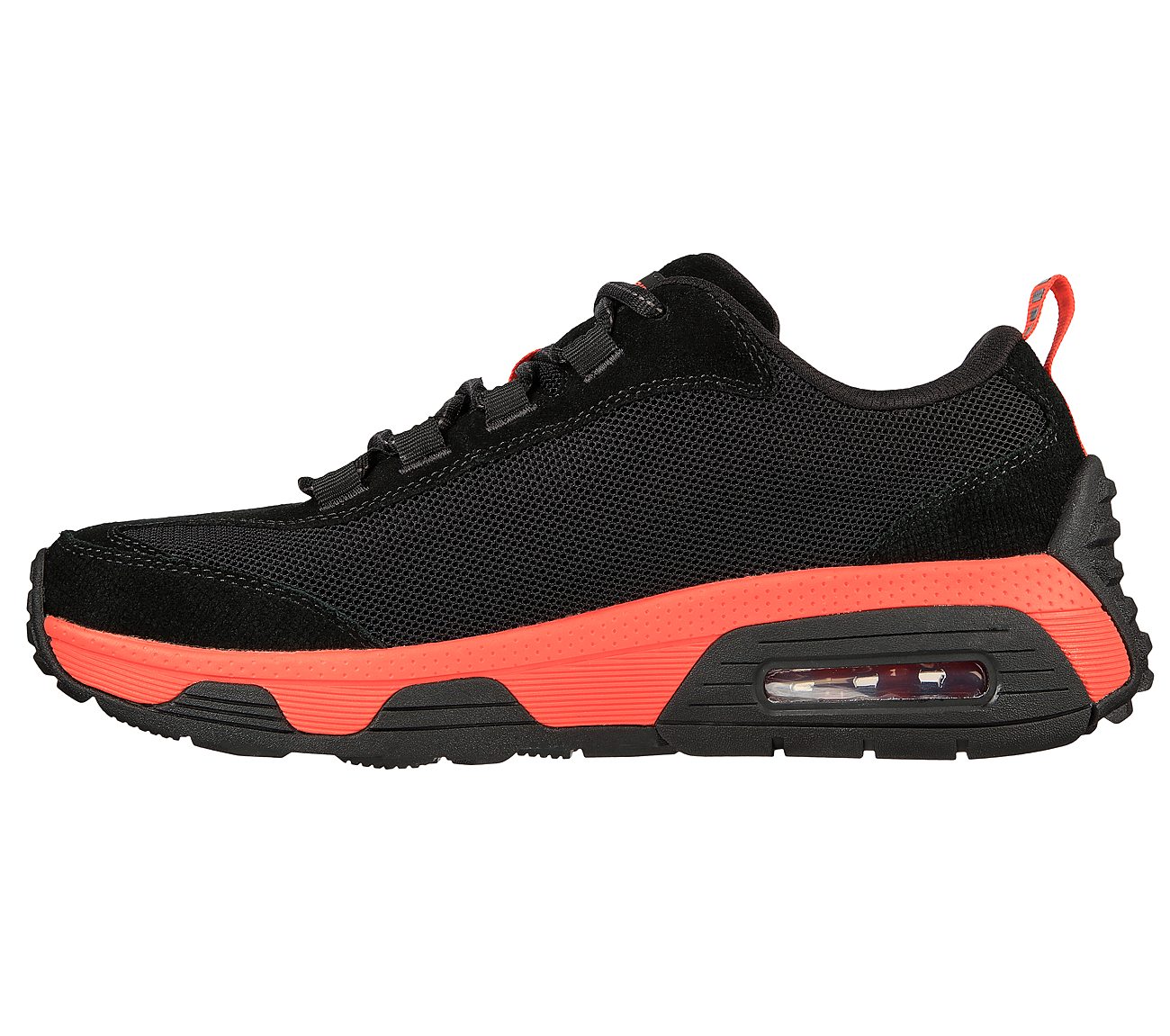 SKECH-AIR EXTREME V2 - BRAZEN, BLACK/RED Footwear Left View