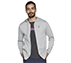 GOKNIT PIQUE FZ, LIGHT GREY Apparels Lateral View