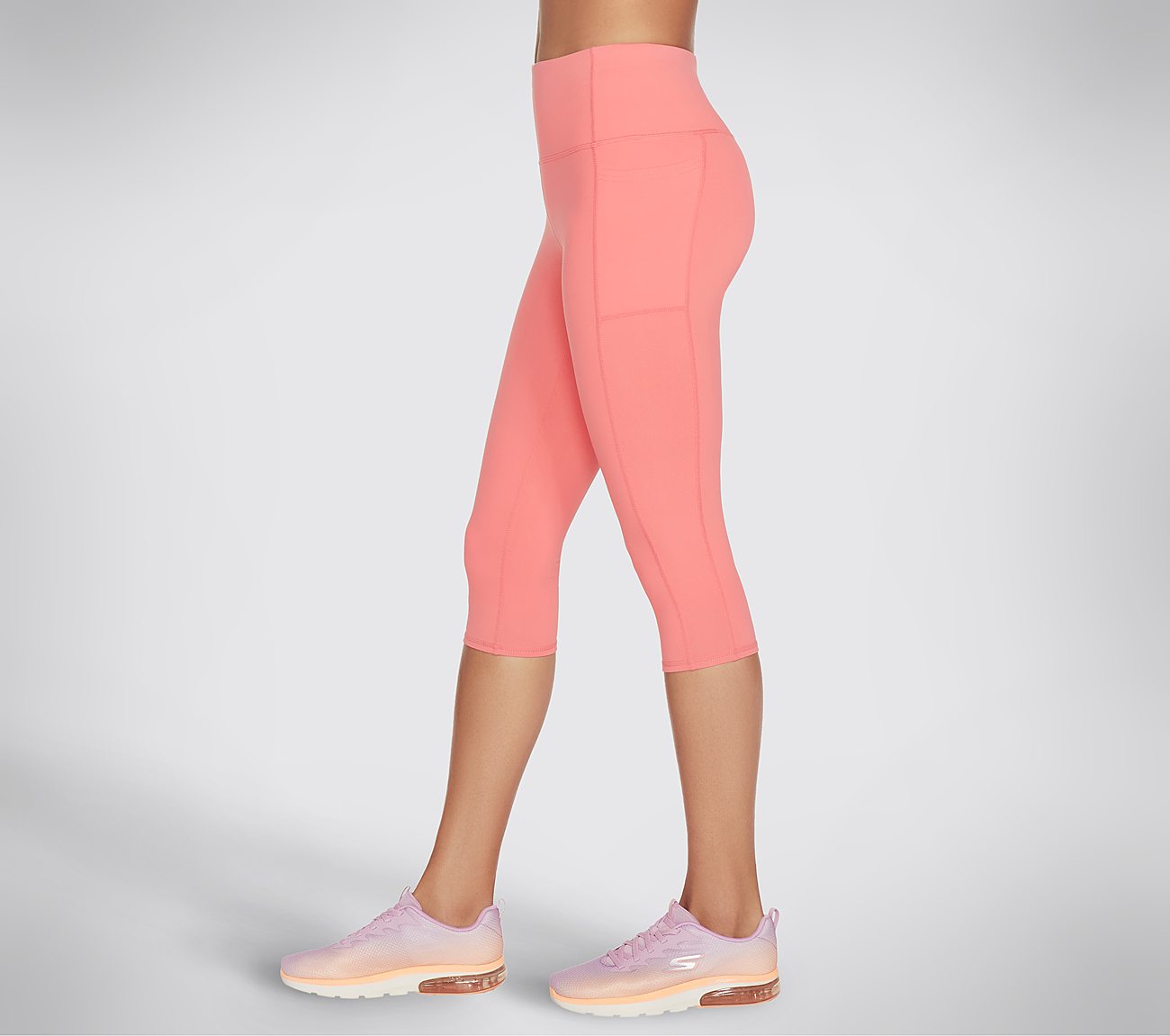 GOFLEX HW CAPRI, CCORAL Apparel Bottom View