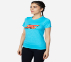 ELITE RACER TEE, LIGHT BLUE/TURQUOISE Apparels Top View