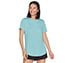 GODRI SWIFT TUNIC TEE, TURQUOISE Apparels Lateral View