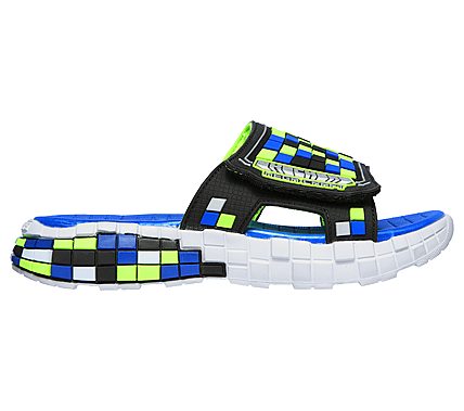 MEGA-CRAFT SANDAL-CUBOSPLASH, BLACK/BLUE/LIME Footwear Right View