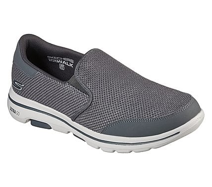 GO WALK 5 - BEELINE, GREY Footwear Lateral View