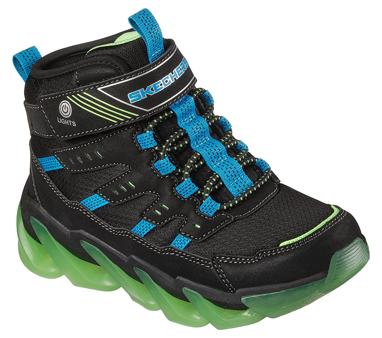 MEGA-SURGE - FLASH BREEZE, BLACK/BLUE/LIME Footwear Right View