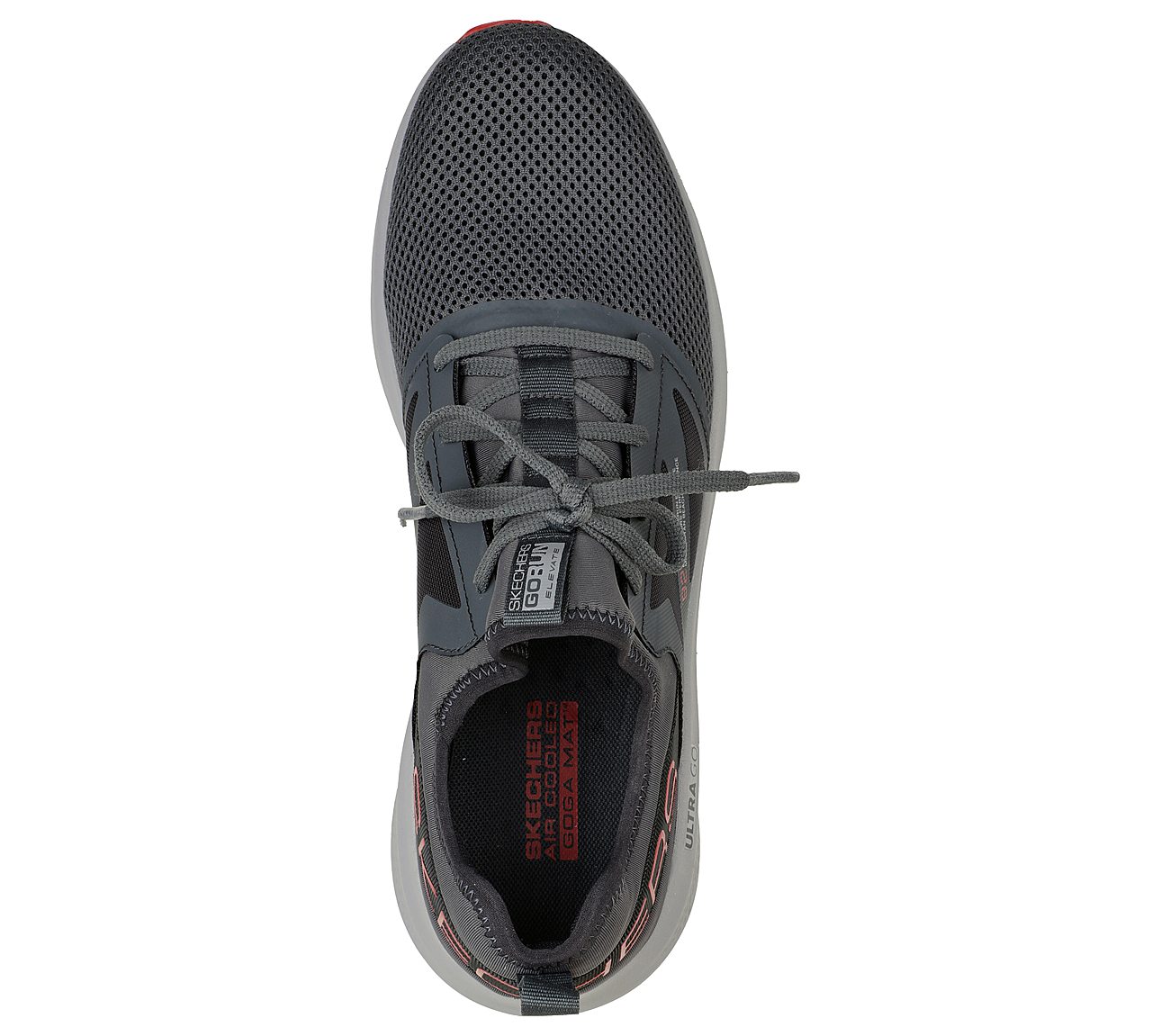 GO RUN ELEVATE-ULTIMATE VALOR, CHARCOAL Footwear Top View