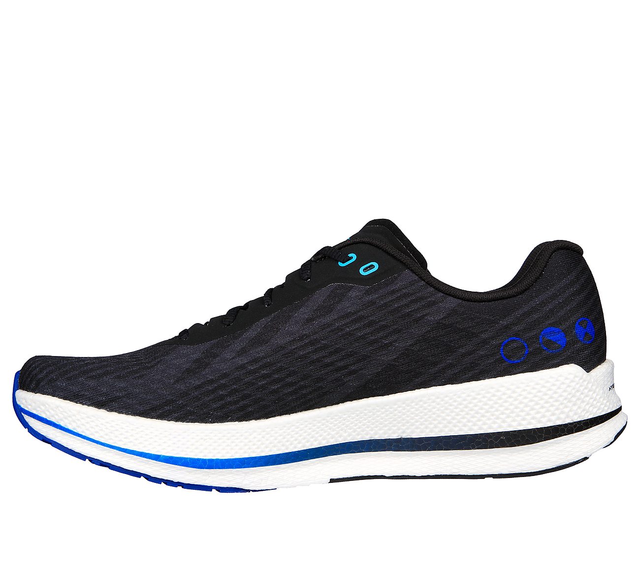 GO RUN RAZOR 4, BLACK/BLUE Footwear Left View