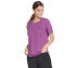 HARMONY STRIPE TOP, PURPLE/HOT PINK Apparel Lateral View