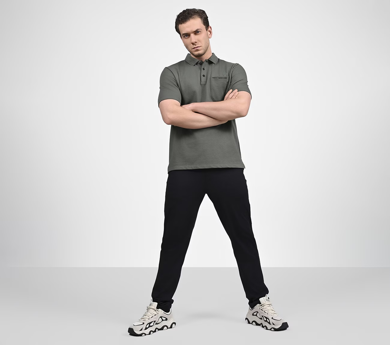 EARTH TERRY POLO, PURPLE/GREY Apparels Right View