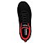 GO WALK MAX, BLACK/RED Footwear Top View