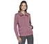 SKECHERS HOODLESS HOODIE SKEC, DARK MAUVE Apparels Lateral View