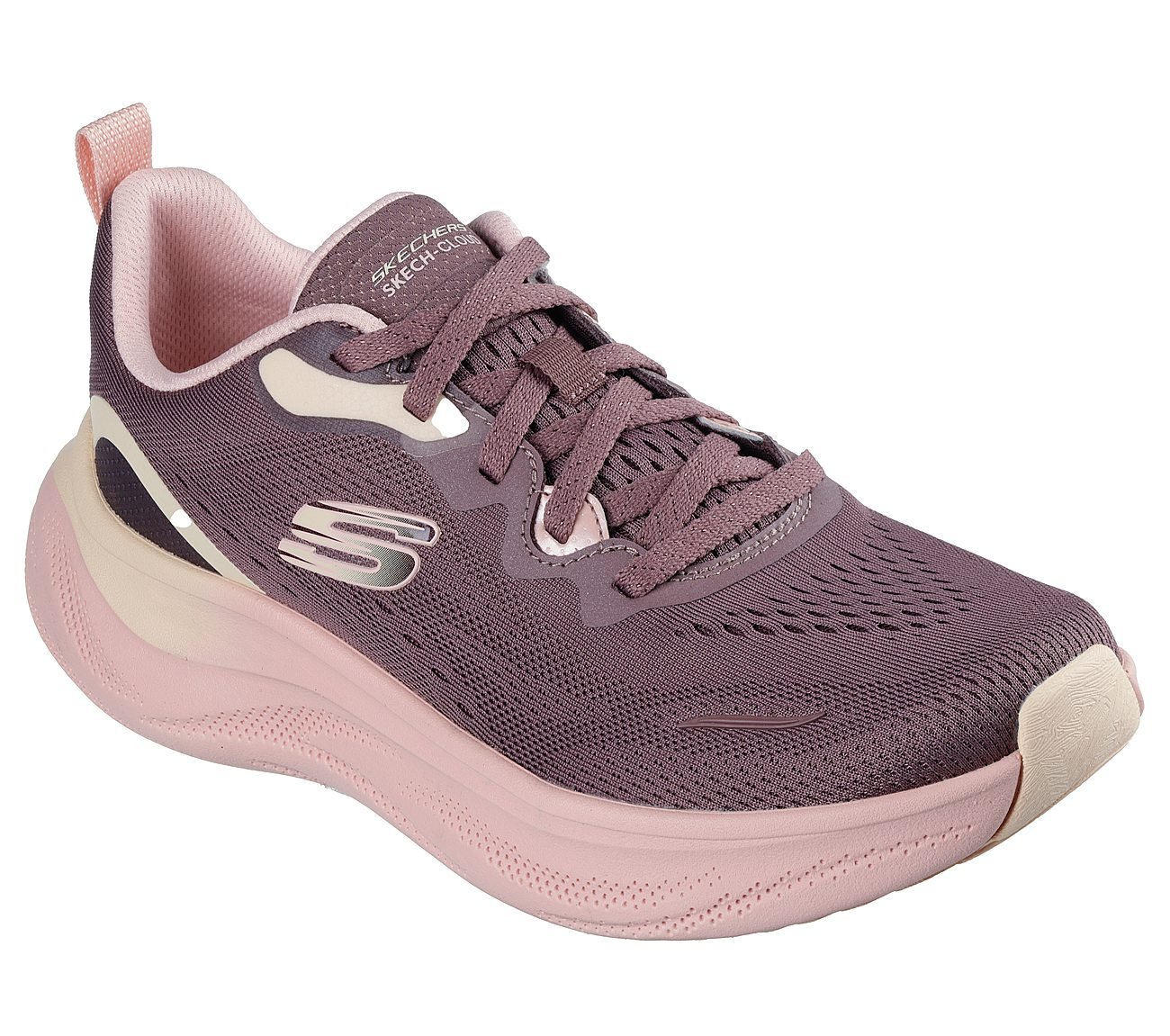 SKECH CLOUD-GENTLE GLOW, BURGUNDY