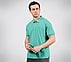 OASIS TIPPING POLO, AQUA/LIME Apparels Top View