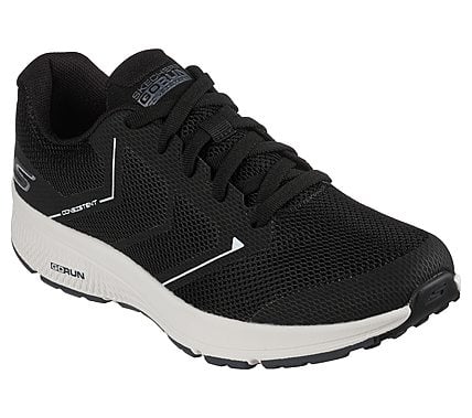 GO RUN CONSISTENT - TRACEUR, BLACK/WHITE Footwear Lateral View
